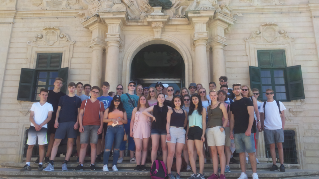 Gruppe Jahrgangsfahrt Malta 2017